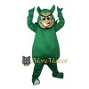 Green Devil Mascot Costume