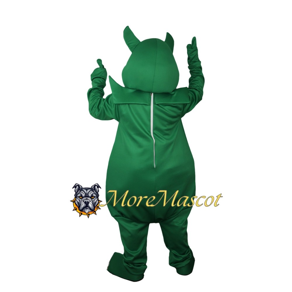 Green Devil Mascot Costume