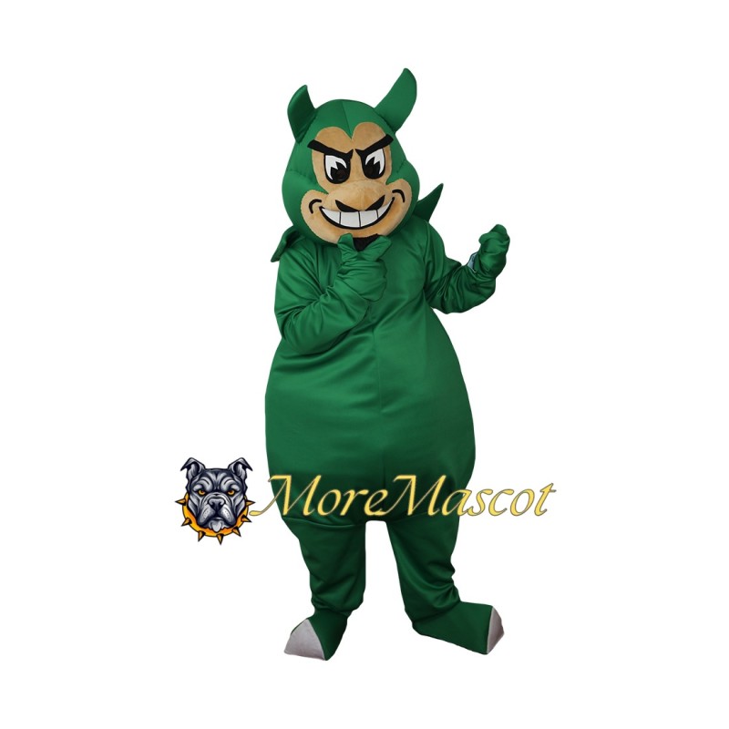 Green Devil Mascot Costume