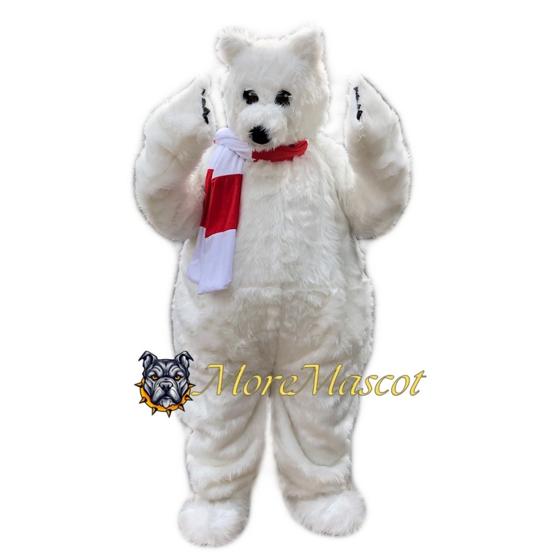 Warm Polar Bear Mascot Costume