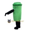 Green Trash Can Mascot Costume