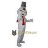 Realistic Snowman Mascot Costume