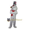 Realistic Snowman Mascot Costume