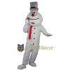 Realistic Snowman Mascot Costume
