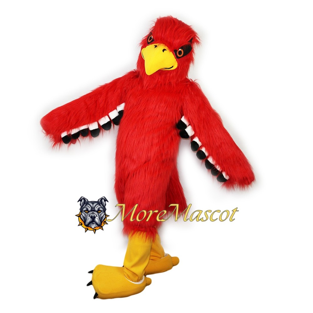 Red Falcon Mascot Costume