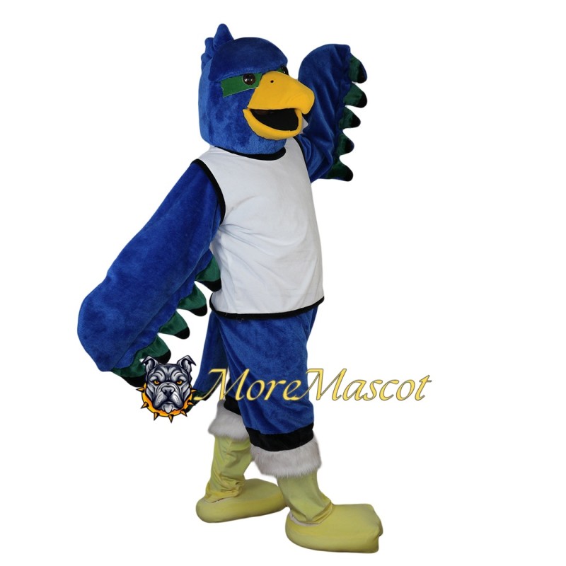 College Blue Falcon Mascot Costume