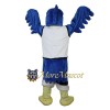 College Blue Falcon Mascot Costume