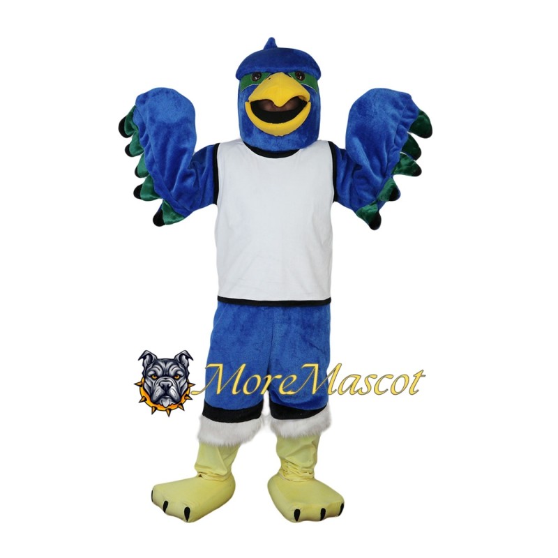 College Blue Falcon Mascot Costume