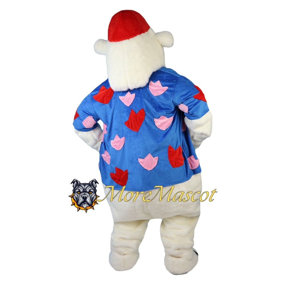 Vacation Polar Bear Mascot Costume