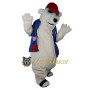 Vacation Polar Bear Mascot Costume