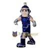 Blue Warrior Mascot Costume