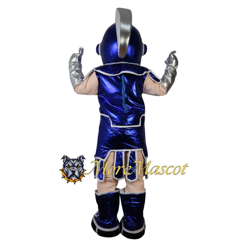 Blue Warrior Mascot Costume