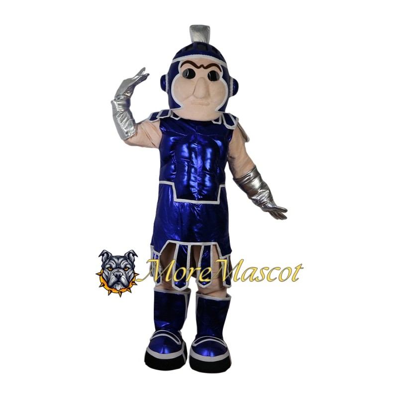 Blue Warrior Mascot Costume
