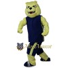 Yellow Power Bulldog Mascot Costume