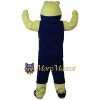 Yellow Power Bulldog Mascot Costume