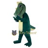 Green Dinosaur Mascot Costume