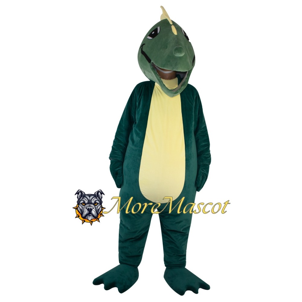 Green Dinosaur Mascot Costume