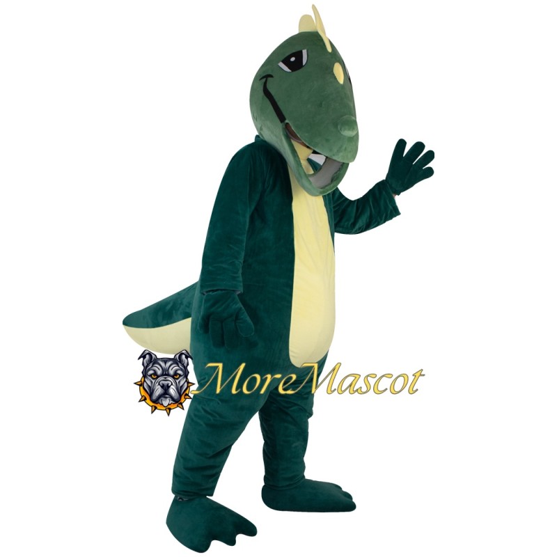 Green Dinosaur Mascot Costume
