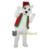 Cute Christmas Polar Bear Mascot Costume