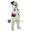 Cute Christmas Polar Bear Mascot Costume