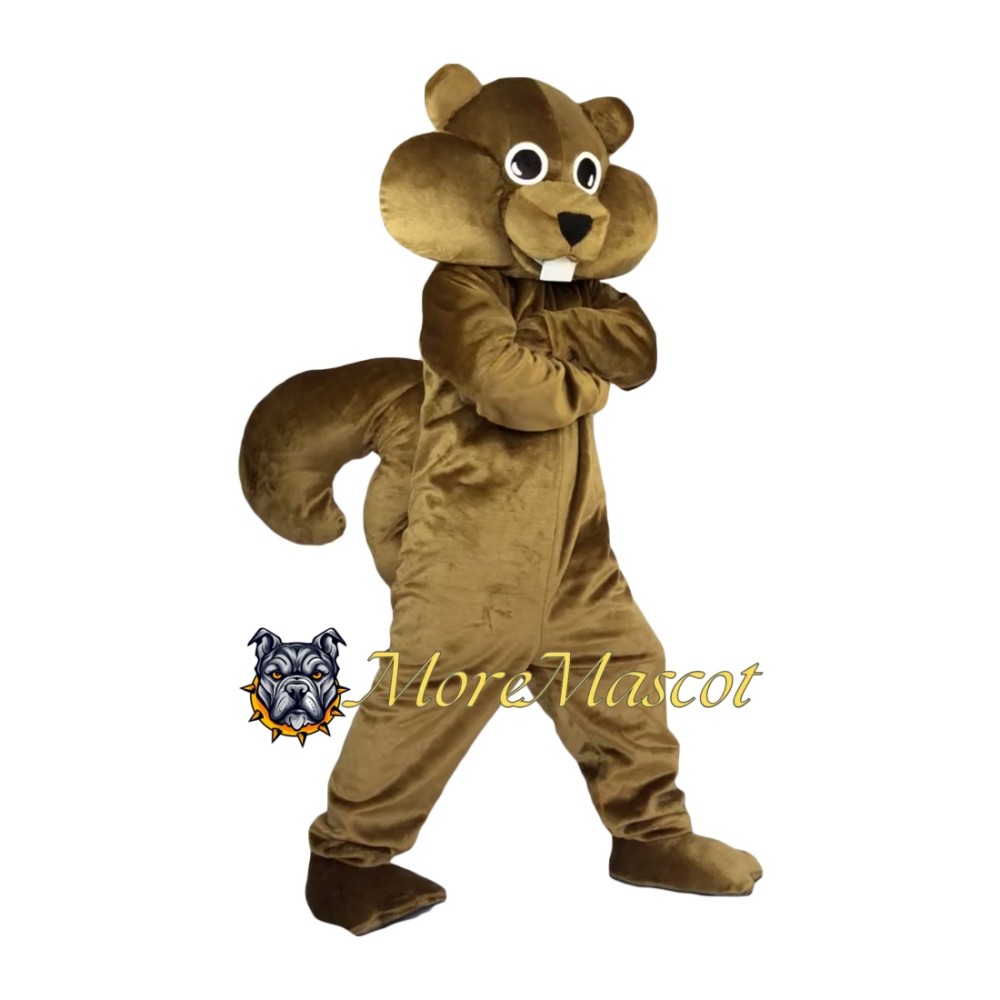 Brown Squirrel Mascot Costume