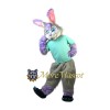 Purple & Gray Rabbit Mascot Costume