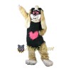 Pink Heart Lop Mascot Costume