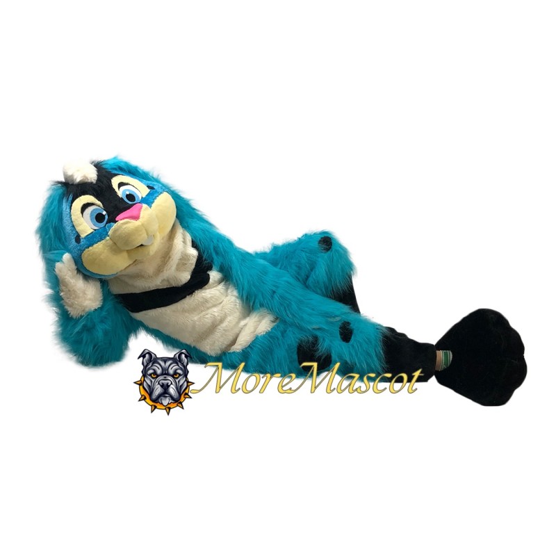 Superb Blue Rabbit Mascot Costume