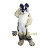 White Husky Mascot Costume