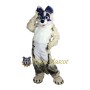 White Husky Mascot Costume