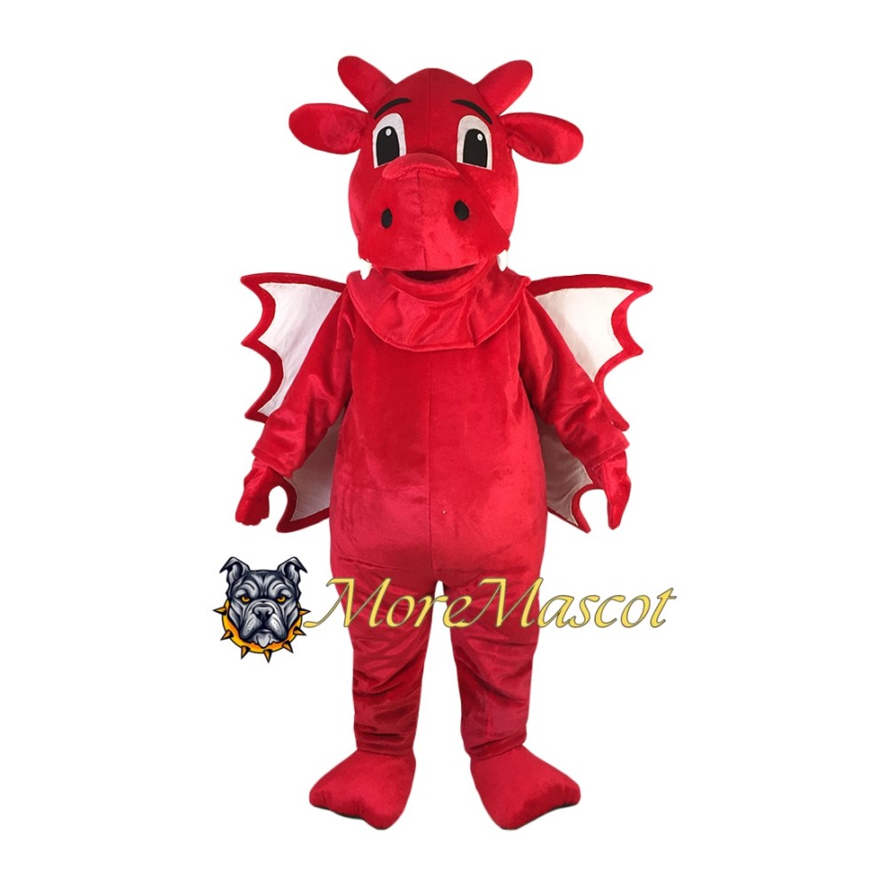 Red Fly Dragon Mascot Costume