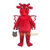 Red Fly Dragon Mascot Costume
