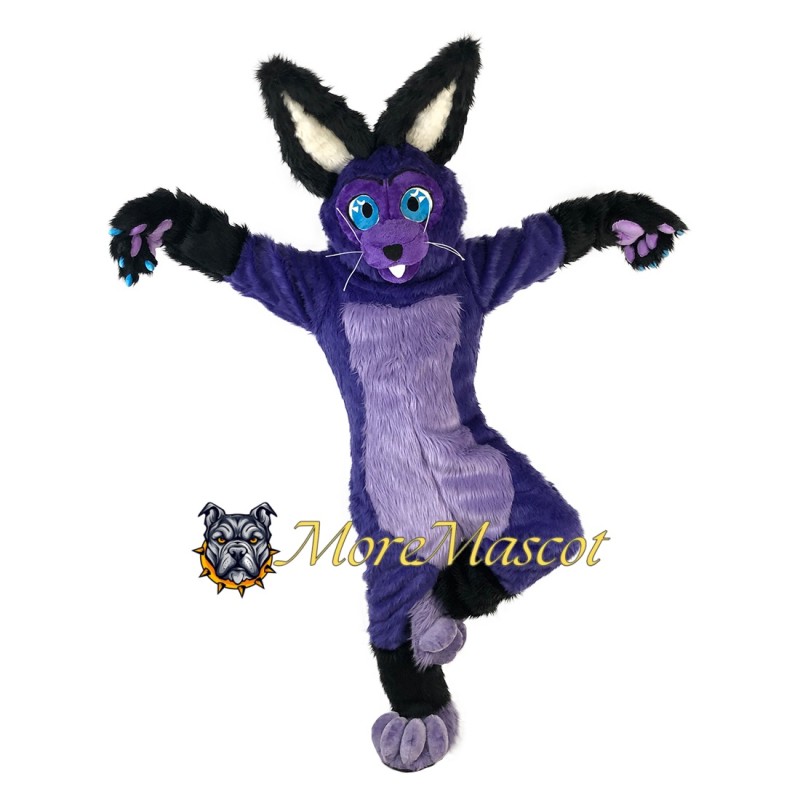 Purple Bunny Mascot Costume