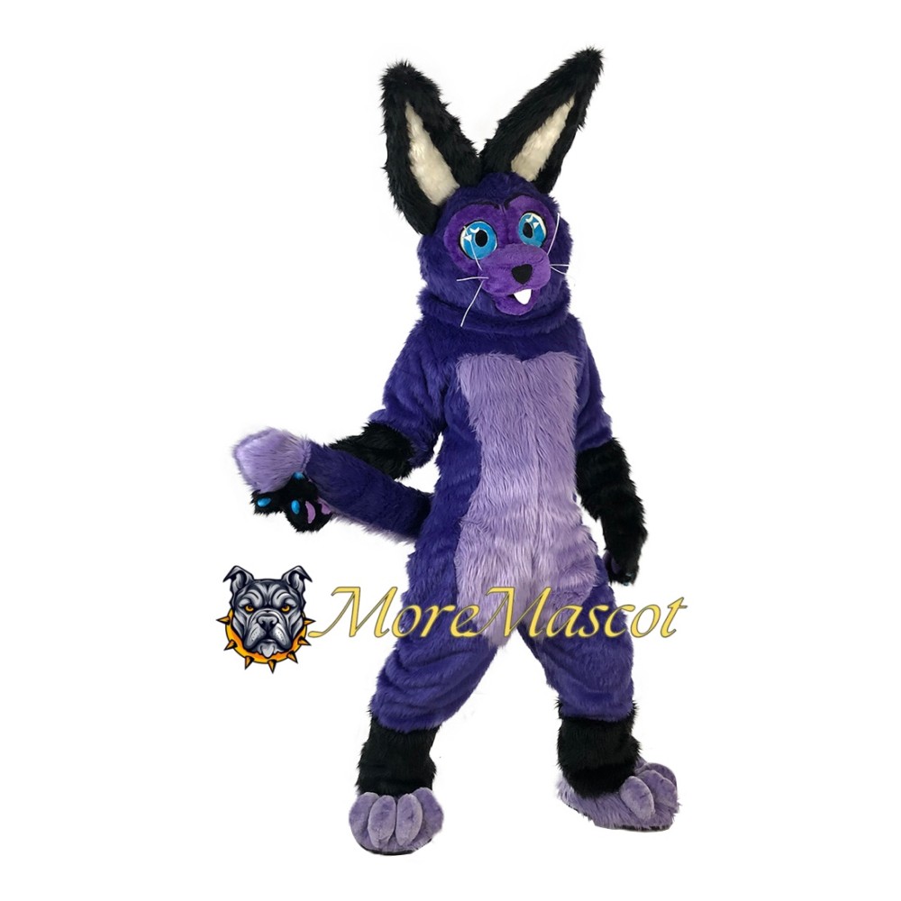 Purple Bunny Mascot Costume