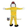 White Fire Dog Mascot Costume