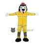 White Fire Dog Mascot Costume