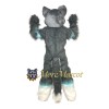 Gray Fox Dog Mascot Costume