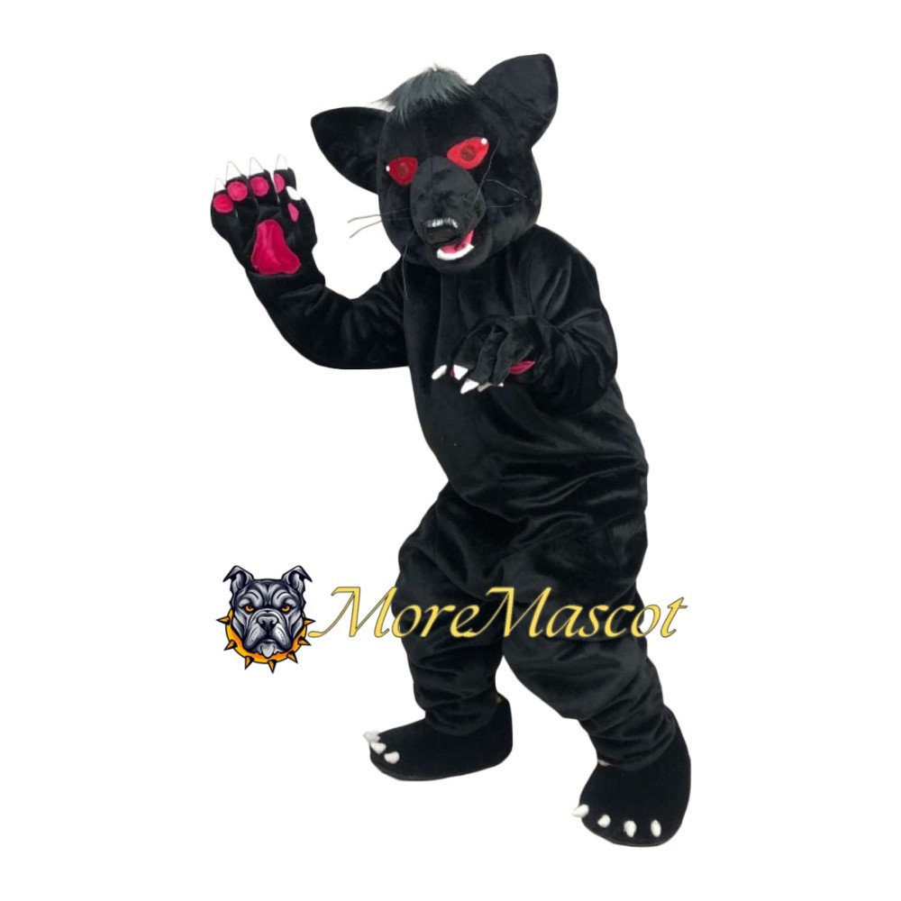 Wild Black Panther Mascot Costume