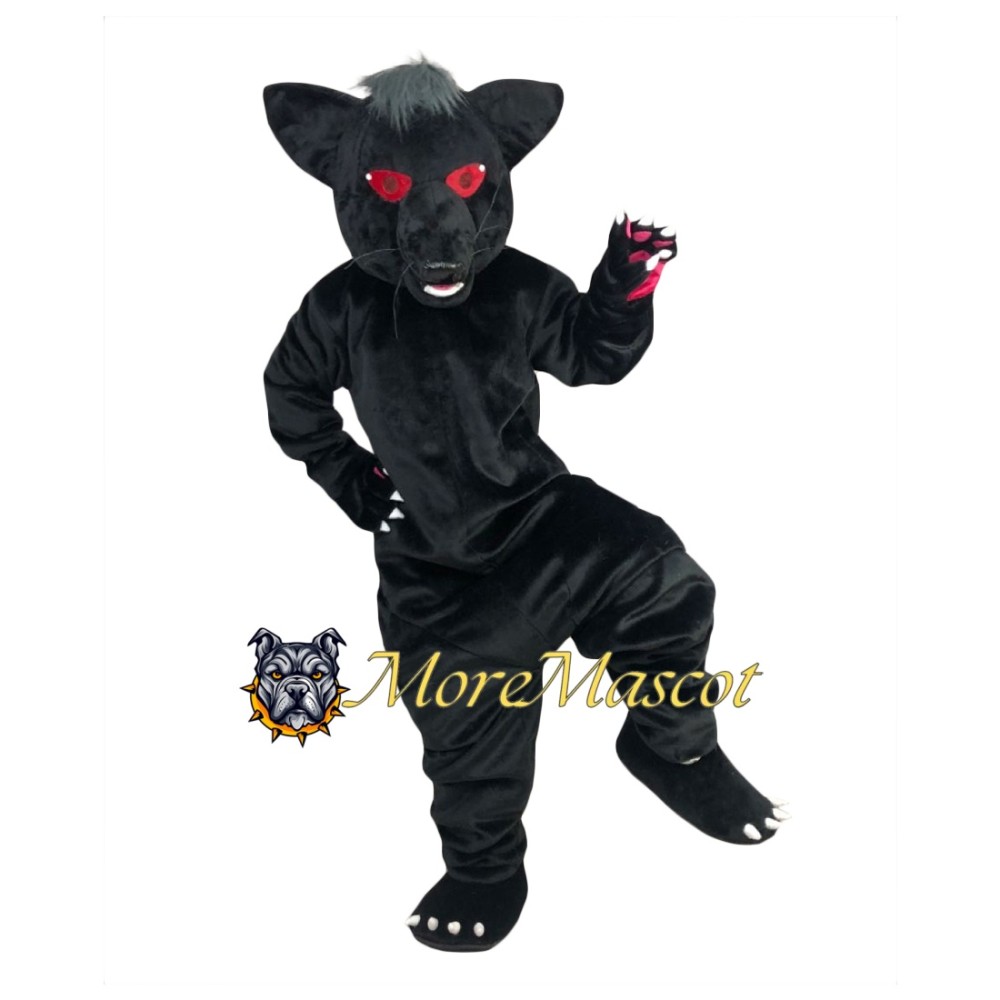 Wild Black Panther Mascot Costume