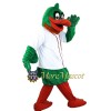 Sport Green Duck Mascot Costume