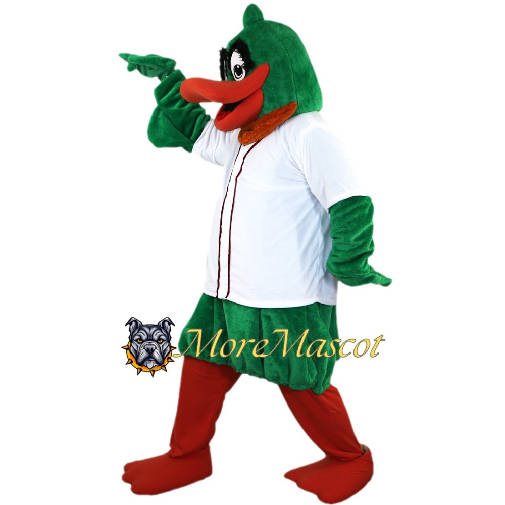 Sport Green Duck Mascot Costume