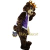 King Bear Mascot Costume