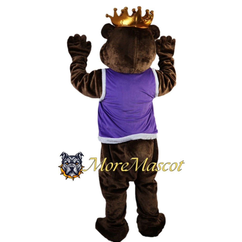 King Bear Mascot Costume