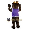 King Bear Mascot Costume