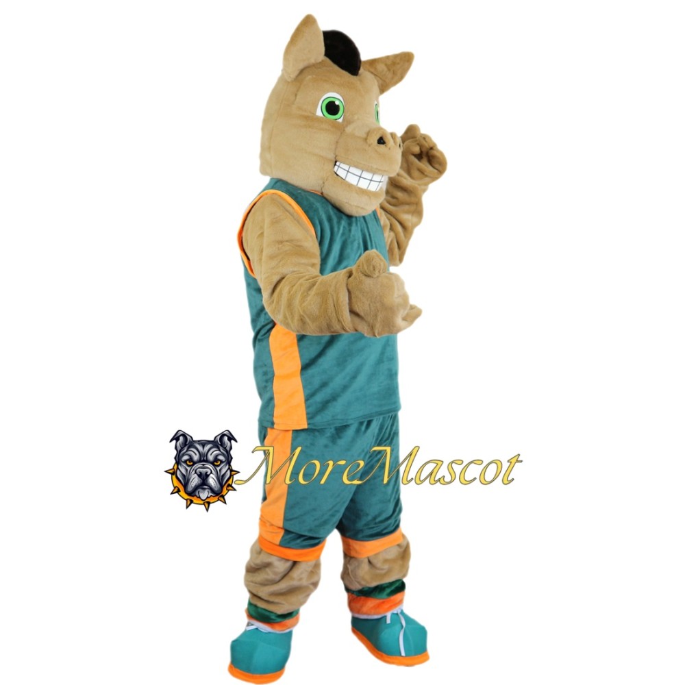 Sport Brown Horse Mascot Costume