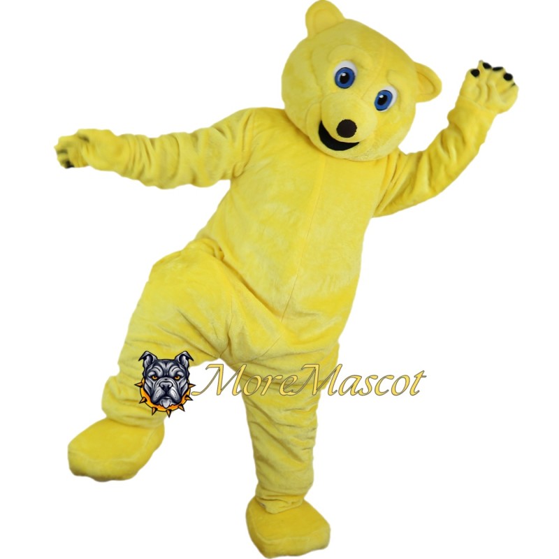 Lively Yellow Bear Mascot Costume