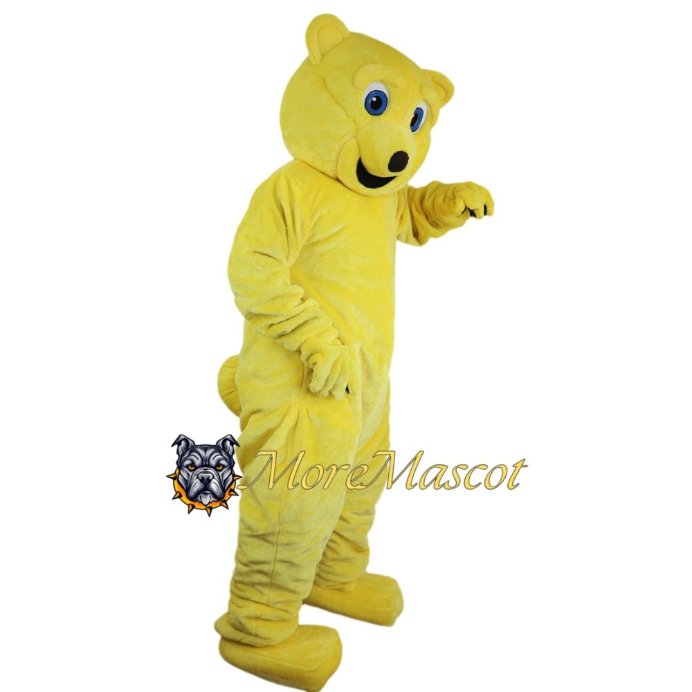 Lively Yellow Bear Mascot Costume