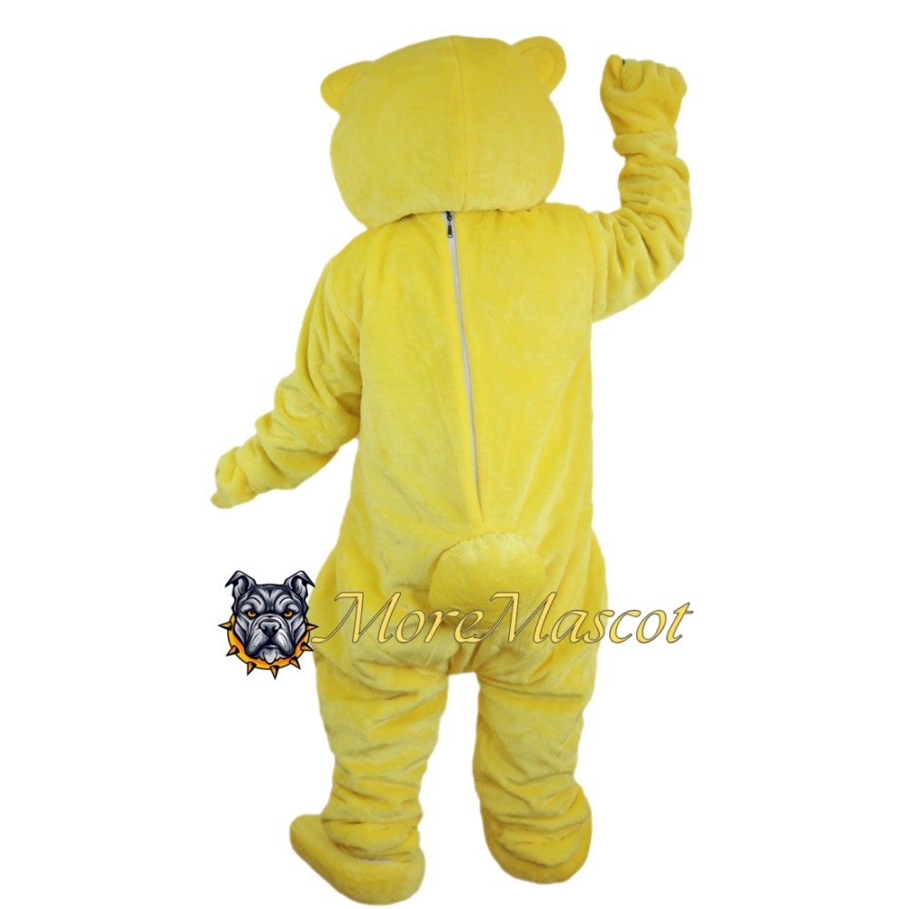 Lively Yellow Bear Mascot Costume