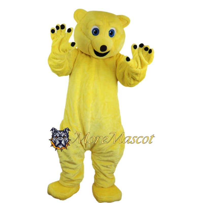 Lively Yellow Bear Mascot Costume