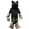 Black & White Husky Mascot Costume